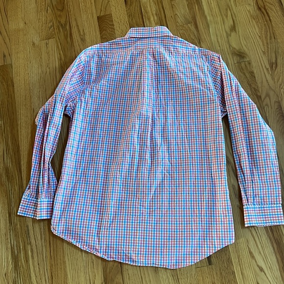 VINEYARD VINES Slim Fit Tucker Long Sleeve Dress Shirt, Size Large - Picture 8 of 9